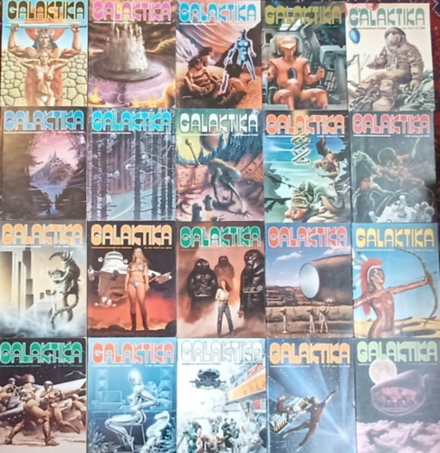 Kuczka P�ter  (F�szerk.) - Galaktika k�nyvcsomag 20 db: 61., 62., 63., 66., 67., 95., 99., 101., 106., 113. 114., 115., 116., 119., 123., 125., 127., 128., 130., 131. sz�rv�nysz�mok