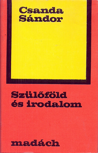 Csanda S�ndor - Sz�l�f�ld �s irodalom