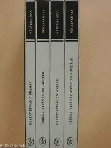 Örkény István - Négyeskönyv - Egyperces novellák/Drámák/Kisregények/Novellák (Eredeti védődobozban)