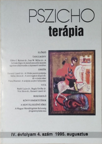 Buda B�la  (szerk.) - Pszichoter�pia, IV. �vf. 4. sz�m (1995. augusztus)