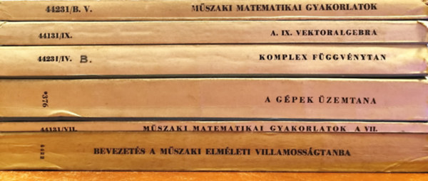 Bajcsay P�l, Dr. Pattanty�s �. G�za, Fazekas Ferenc, Dr. B�lint Elem�r Urbanek J�nos - 6 db m�szaki egyetemi tank�nyv