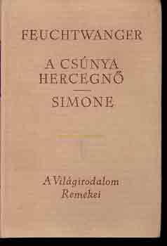 Lion Feuchtwanger - A cs�nya hercegn�-Simone