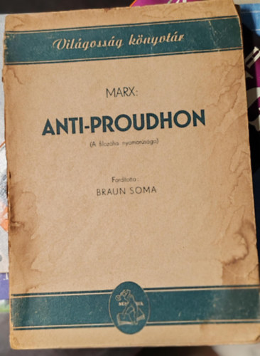 Marx - Anti-Proudhon (A filozfia nyomorsga)
