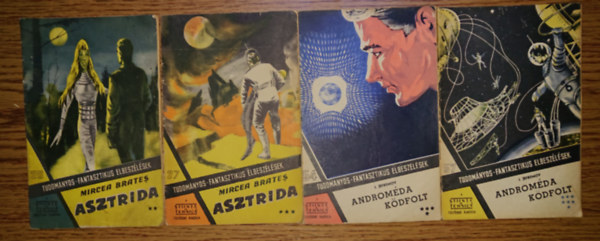 Jefremov Mircae Brates - 4 füzet a Tudományos-fantasztikus elbeszélések című sorozatból: Asztrida ** (26.), Asztrida *** (27), Androméda ködfolt **** (54), Androméda ködolt ******* (57.)