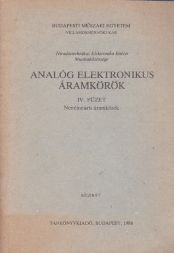Analg elektronikus ramkrk IV. - Nemlineris ramkrk