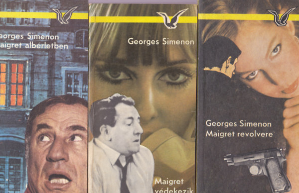 Georges Simenon - 3db. Georges Simenon krimi:Maigret revolvere +Maigret vdekezik + Maigret albrletben