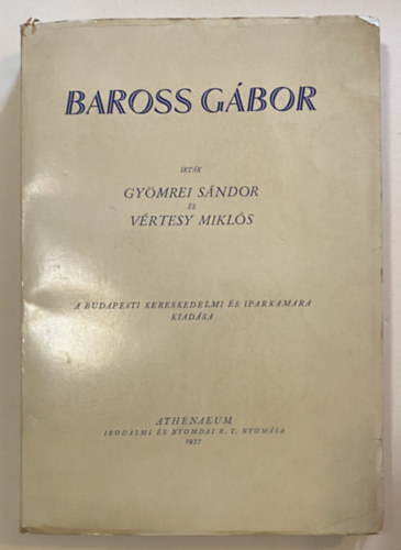 Gy�mrei S�ndor-V�rtesy Mikl�s - Baross G�bor