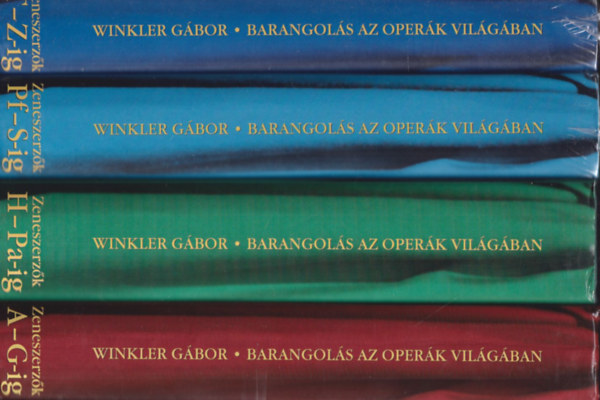 Winkler Gbor - Barangols az operk vilgban I-IV. ( 4db ktet )