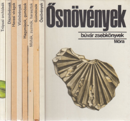 8 db. Bvr zsebknyvek (snvnyek + Gymlcsk + Mohk, zuzmk, harasztok + Hagymsok, gumsok + Vzinvnyek + Havasi virgok + Dsznvnyek + Trpusi orchidek)