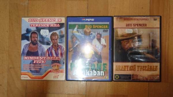 Bud Spencer, Terence Hill - 3 Bud Spencer DVD: Mindent bele, fi�k!, Piedone Afrik�ban, Arannyes� Yucc�ban