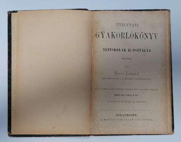 Nagy L�szl� - Nyelvtani gyakorl�k�nyv a n�piskol�k II. oszt�lya sz�m�ra