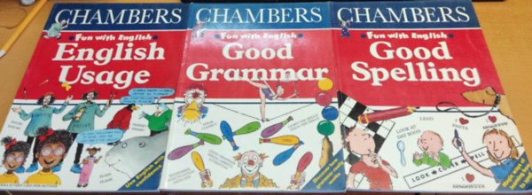 Terry McKenna  William Edmonds (illus.), George Beal, Peter Stevenson (illustrator) - Chambers: 4 db Fun with English: English Usage + Good Grammar + Good Spelling