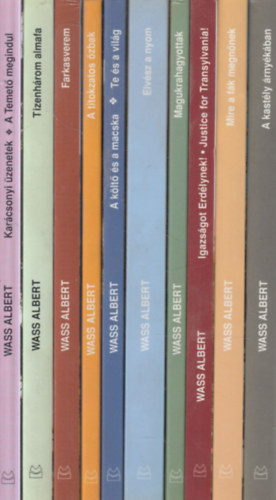 Wass Albert - 12 db. Wass Albert m� 10 k�tetben: Kar�csonyi �zenetek + A Temet� megindul + Tizenh�rom almafa + Farkasverem + A titokzatos �zbak + A k�lt� �s a macska + Te �s a vil�g + Elv�sz a nyom + Magukrahagyottak + Igazs�got Erd�lynek! + Mire a