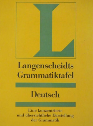 Heinz F. Dr. Wendt - Langenscheidts Grammatiktafel Deutsch