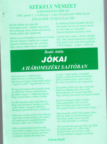 Bod� Attila - J�kai a h�romsz�ki sajt�ban