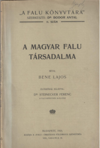 Bene Lajos - A magyar falu trsadalma