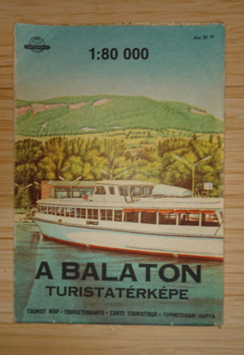 A Balaton turistatérképe (1986) 1:80 000