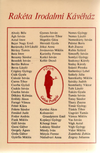 Zs�mboki Zolt�n-Galsai Pongr�c - Rak�ta Irodalmi K�v�h�z