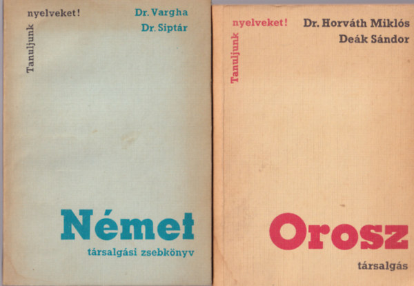 Dr. Dek Sndor, Dr. Siptr Ern Horvth Mikls - Orosz, nmet, lengyel trsalgsi zsebknyv ( egytt )