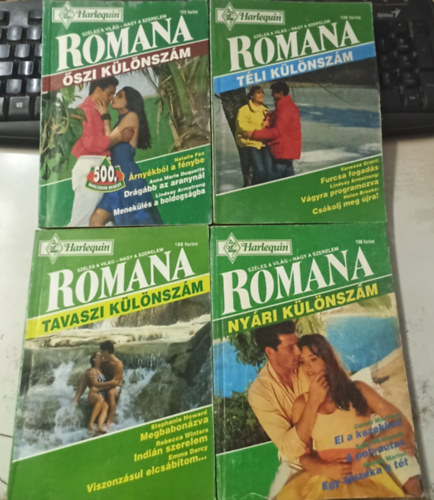 Lindsay Armstrong, Emma Darcy, Sandra Marton, T�bb szerz� Vanessa Grant - 4db Romana k�l�nsz�m