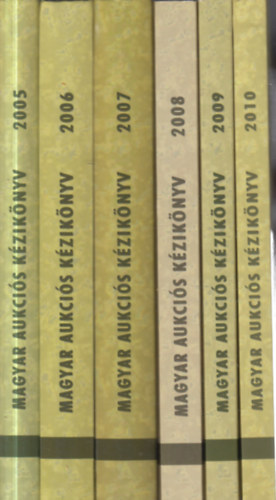 Csnyi Beta s Lovas Dniel  (szerk.) - 6 db. Magyar aukcis kziknyv (2005-2010)
