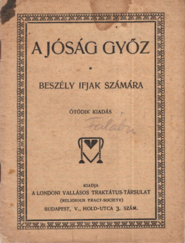 A jsg gyz- Beszly ifjak szmra