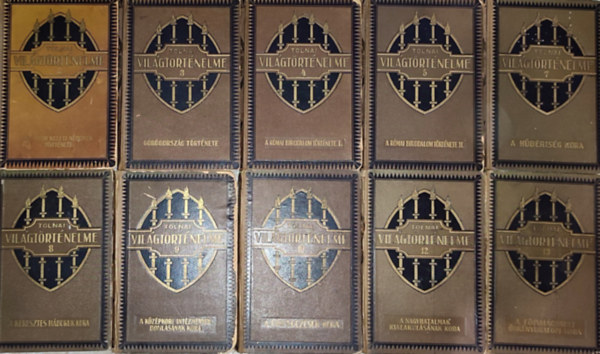 Dr. Ballagi Aladár (Szerkesztő) - 10db Tolnai világtörténelme kötet - Dr. Ballagi Aladár (szerk.)-Tolnai világtörténelme 2.; 3.; 4.; 5.; 7.; 8.; 9.; 10.; 12.; 13.