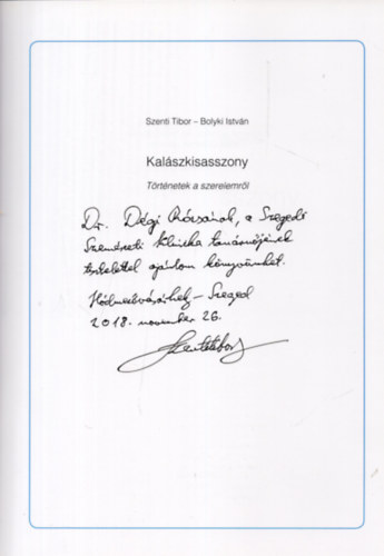 Szenti Tibor - Kal�szkisasszony- T�rt�netek a szerelemr�l