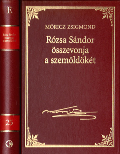 Móricz Zsigmond - Rózsa Sándor összevonja a szemöldökét - Móricz Zsigmond sorozat 25.kötet