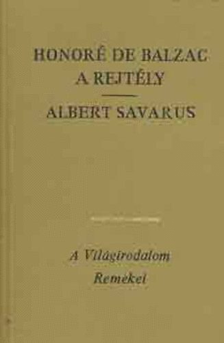 Honor de Balzac - A rejtly-Albert Savarus