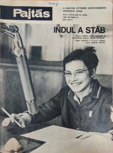 Vasv�ri Ferenc  (szerk.) - Pajt�s XXIII. �vfolyam 43. sz�m (1968)