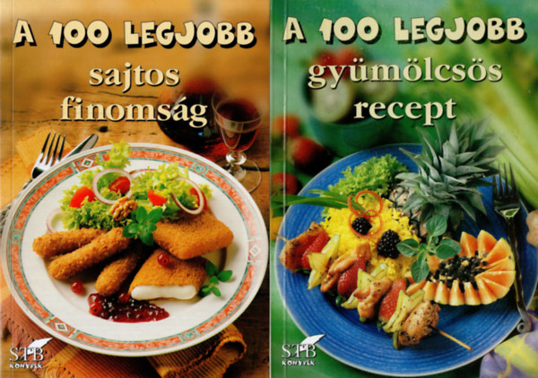 Toró Elza - 4 db A 100 legjobb szakácssorozatból ( Koktél + túros recept + Sajtos finomság + Gyümölcsös recept )