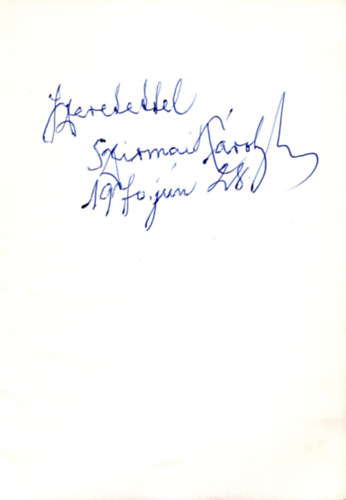 Szirmai K�roly - �nkeres�s ( versek- �n�letrajz)  -dedik�lt