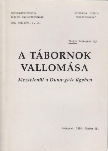 Horv�th J�zsef - A t�bornok vallom�sa