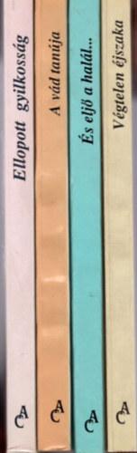 Agatha Christie - 4 db Agatha Christie: V�gtelen �jszaka + �s elj� a hal�l... + A v�d tan�ja + Ellopott gyilkoss�g