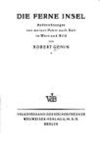 Robert Genin - Die ferne insel