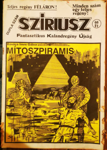 Dr. Horváth Sándor  (szerk.) - Szíriusz 1. szám