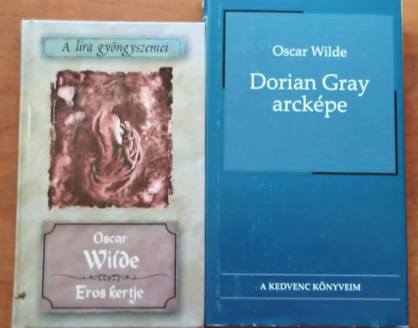 Oscar Wilde - 2db Oscar Wilde knyv:Eros kertje+Dorian Gray arckpe