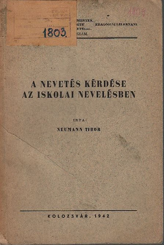 Neumann Tibor - A nevets krdse az iskolai nevelsben