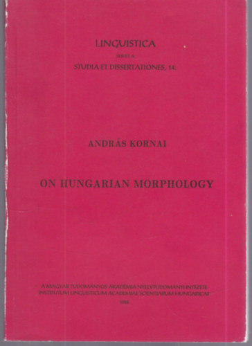 András Kornai - On Hungarian Morphology