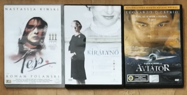 3db Oscar-díjas film DVD - Aviátor, Tess, A Királynő