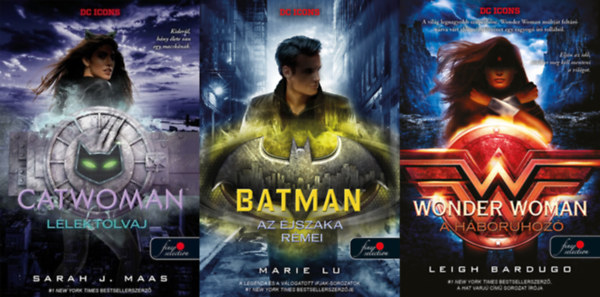 Marie Lu, Leigh Bardugo Sarah J. Maas - DC Icons könyvcsomag (3 db könyv) / Macskanő - Lélektolvaj, Batman - Az éjszaka rémei, Wonder Woman - A háborúhozó