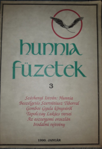 Hunnia Füzetek 3. 1990 január