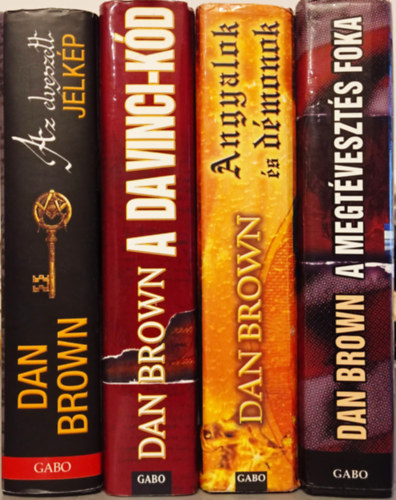 Dan Brown - 4 DB DAN BROWN KNYV: AZ ELVESZETT JELKP+A DA VINCI-KD+ANGYALOK S DMONOK+A MEGTVESZTS FOKA