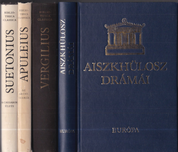 Gaius Suetonius Tranquillus Apuleius - 4db. m kori szerzktl: Aiszkhlosz drmi + Vergilius sszes mvei + Az aranyszamr + A Caesarok lete
