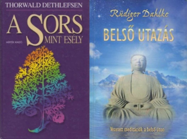 Thorwald Dethlefsen R�diger Dahlke - 2 db ezoterikus filoz�fia: Bels� utaz�s - Vezetett medit�ci�k a bels� �ton + A sors mint es�ly - Eredend� tud�s a teljess�gr�l - Bevezet�s az ezoterikus pszichol�gi�ba