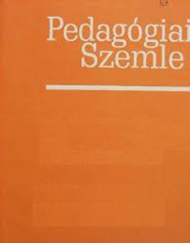 Pedagógiai Szemle 1986 Július - Augusztus