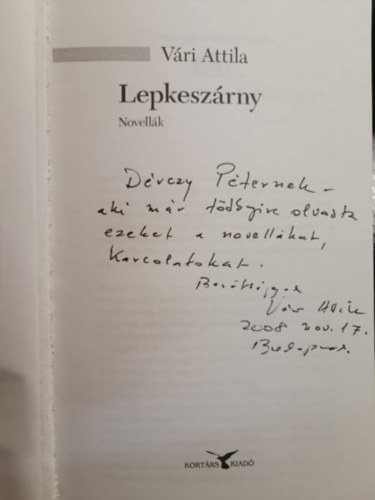 Vri Attila - Lepkeszrny