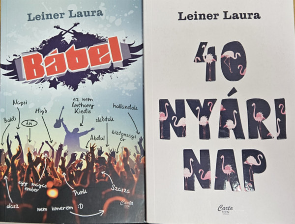 Leiner Laura - 2 db Leiner Laura k�nyv: B�bel + 40 ny�ri nap