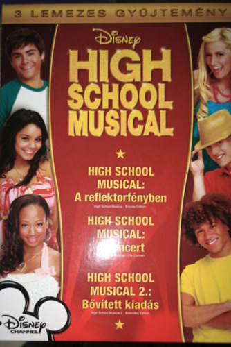 High Scool Musical 3 lemezes gy�jtem�ny - High Scool Musical: A reflektorf�nyben, High Scool Musical: A koncert, High Scool Musical 2.: B�v�tett kiad�s